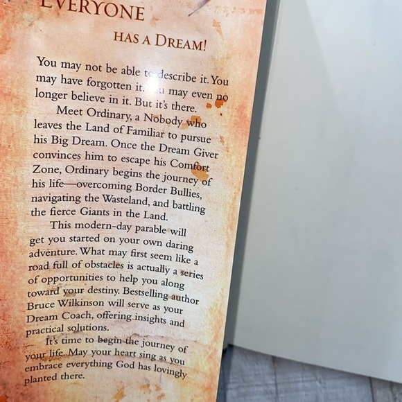 The Dream Giver by Bruce Wilkinson spiritual book - Picture 3 of 14